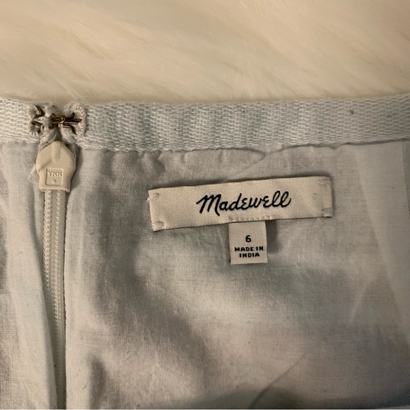 Madewell Embroidered Tapestry Jacquard Gamine Skirt Size 6 Blue Red Off-White - Picture 6 of 11